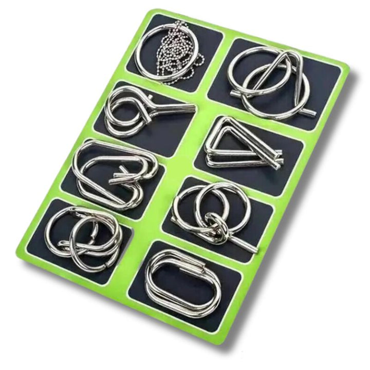 Coffret Knobelspiele 8 Teile aus Metall