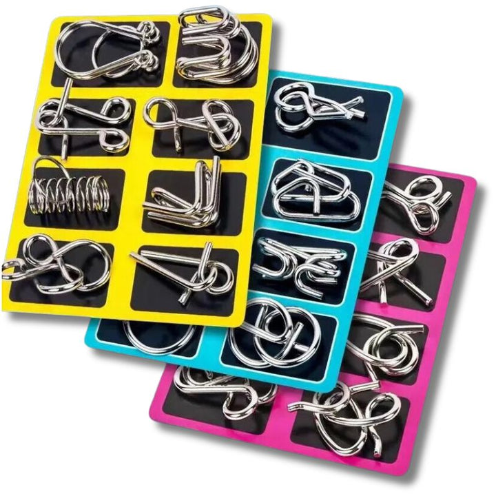 Coffret Knobelspiele 8 Teile aus Metall