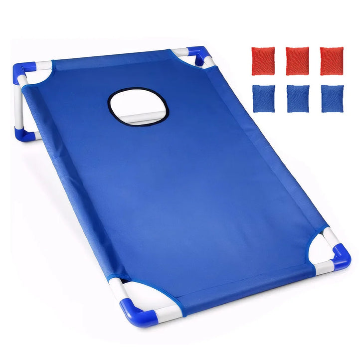 Jeu de Cornhole Portable Bleu