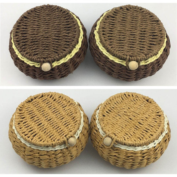 Ensemble 361 Pierres de Go Convexes en Résine  avec Jarres en Osier