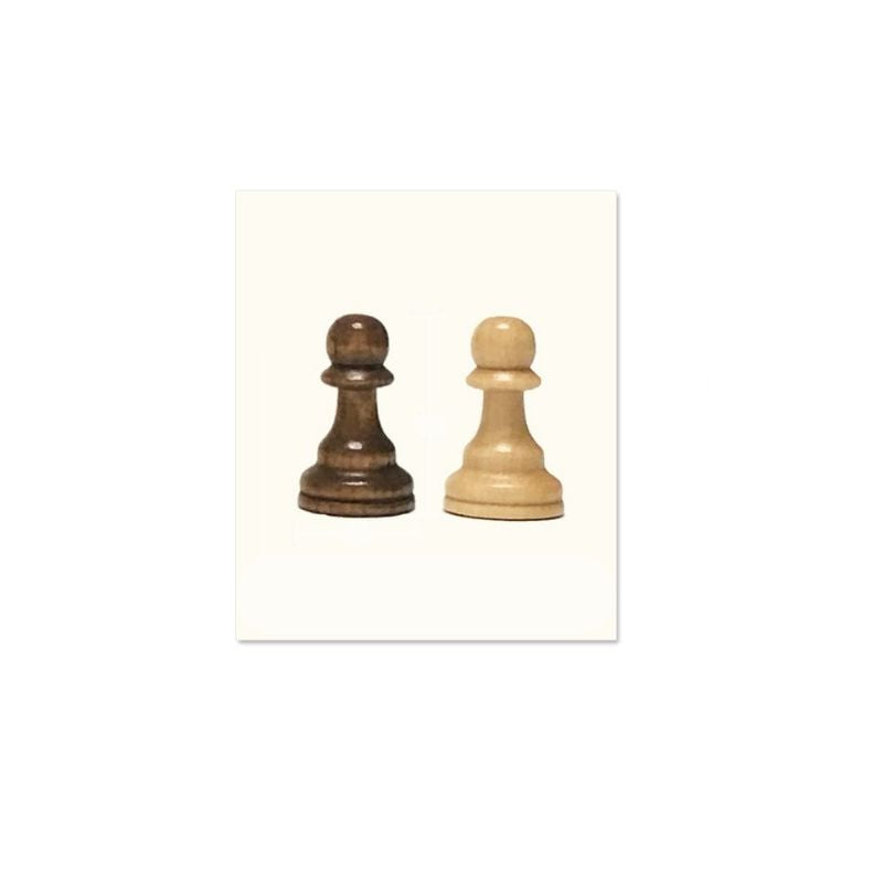 Pions d'échecs en Bois Taille 8
