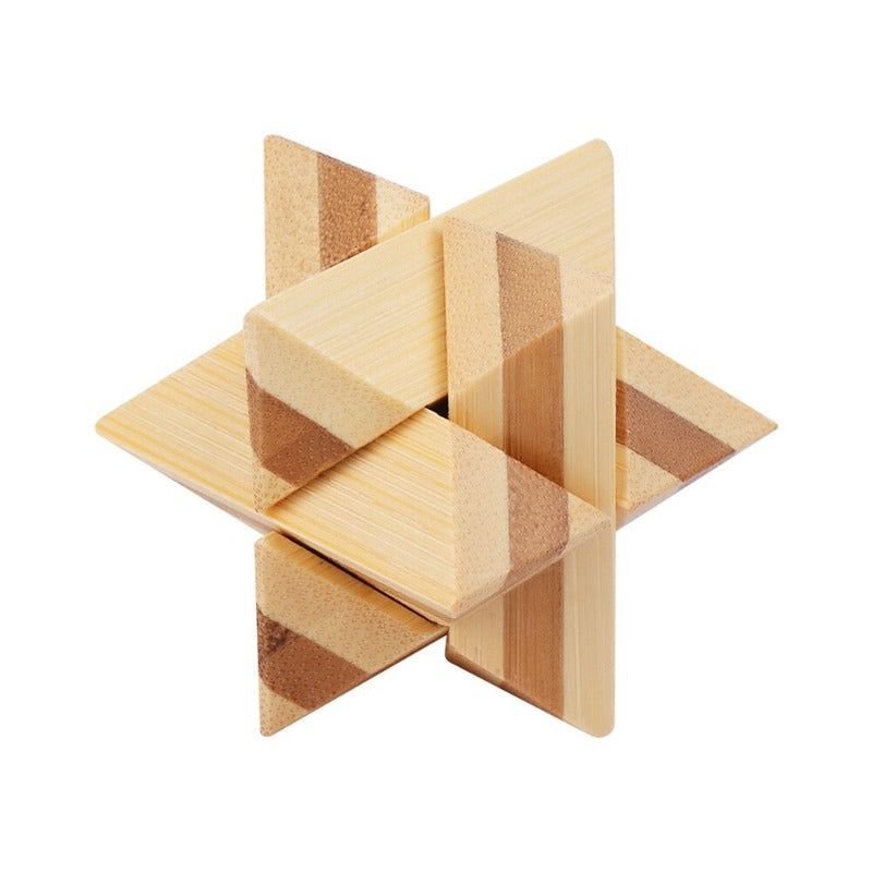 casse-tête en bois étoile