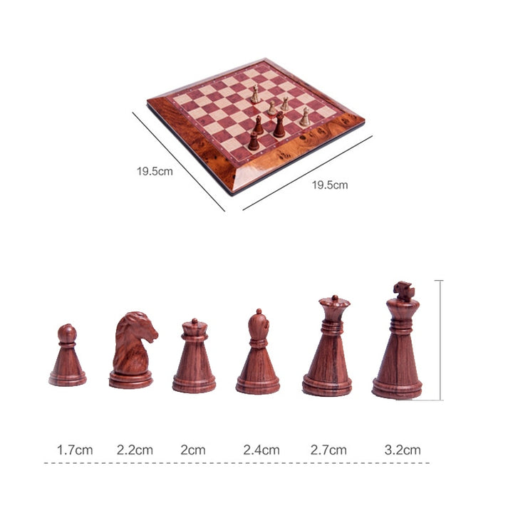 jeu echec en bois dimension