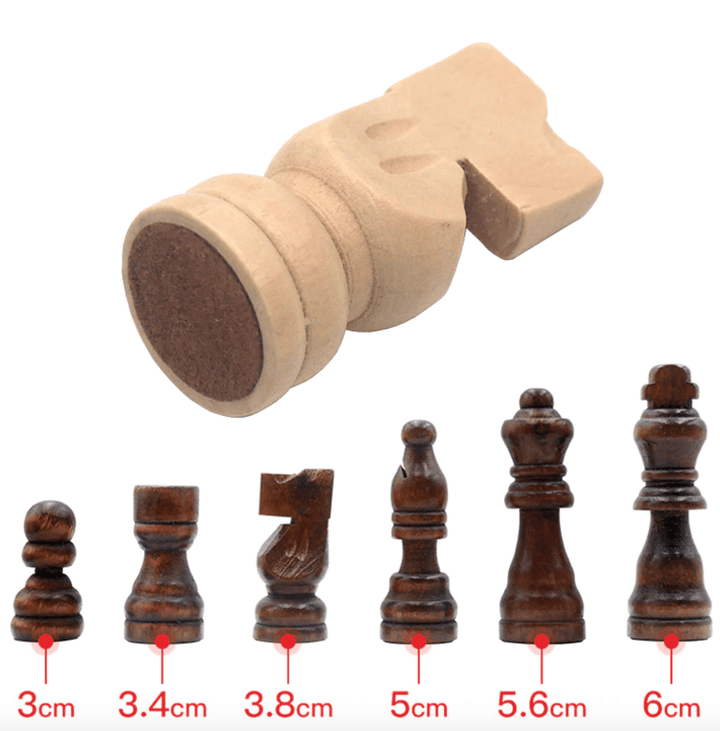 pieces d'echecs bois massif