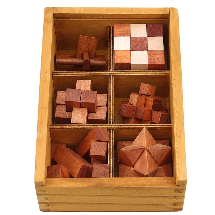 coffret casse tete en bois