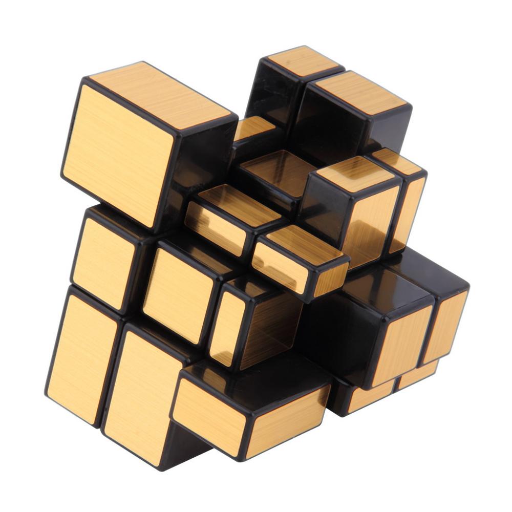 cube miroir or 3x3 déformé en finition brillante