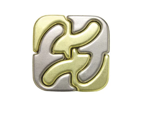 Knobelspiele Huzzle aus Metall Cast Square