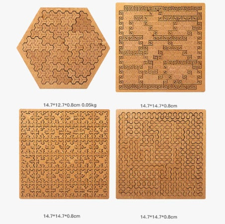 Collection tangram bois – dimensions