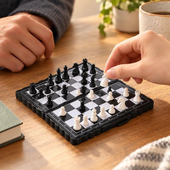 Juego de ajedrez de bolsillo - plegable y magnético
