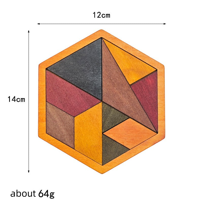 Knobelspiele aus Holz: Tangram-Sammlung Geometrie