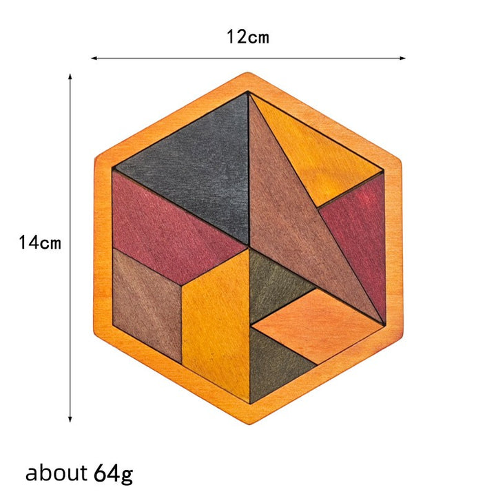 Knobelspiele aus Holz: Tangram-Sammlung Geometrie