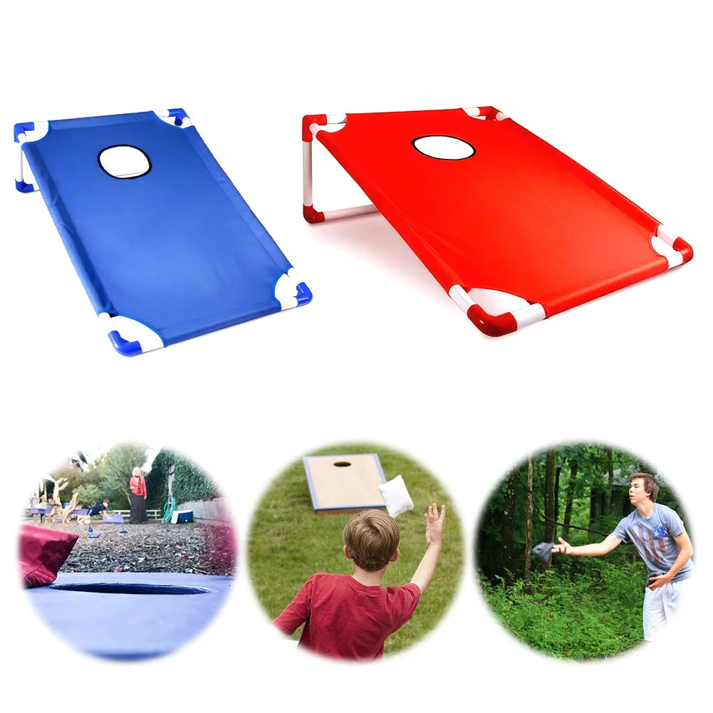 Juego De Cornhole Para Exteriores - Tabla De Madera Con 4 Bolsas De Frijoles, Estructura Estable Y Plegable, Ideal Para Camping Y Fiestas