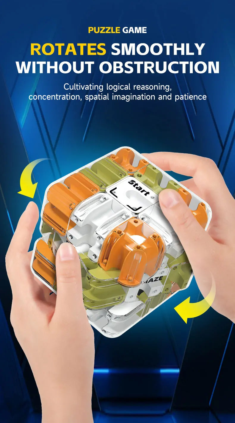 Cube labyrinthe à bille - Le casse tête cube