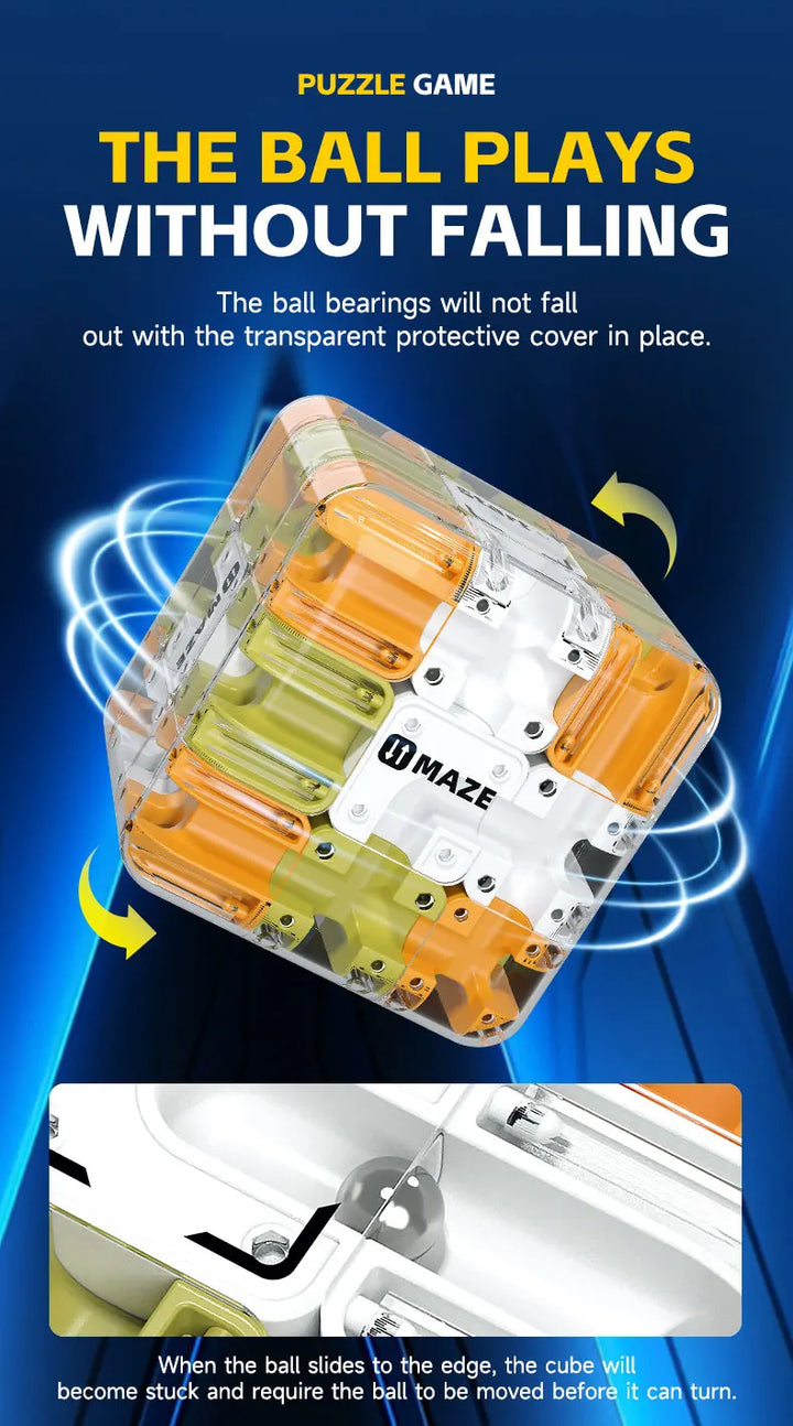Cube labyrinthe à bille - Le casse tête cube