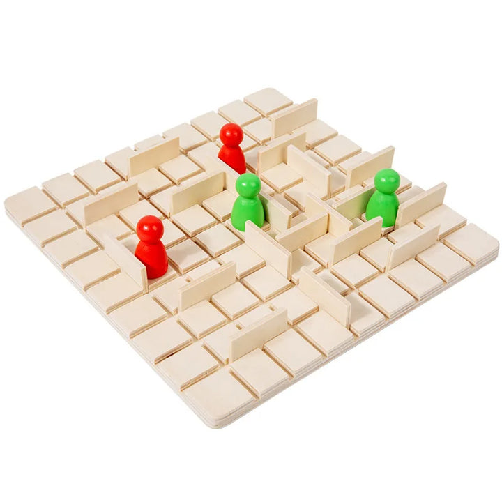 Wettstreit der Wege – Strategiespiel aus Holz (2–4 Spieler)