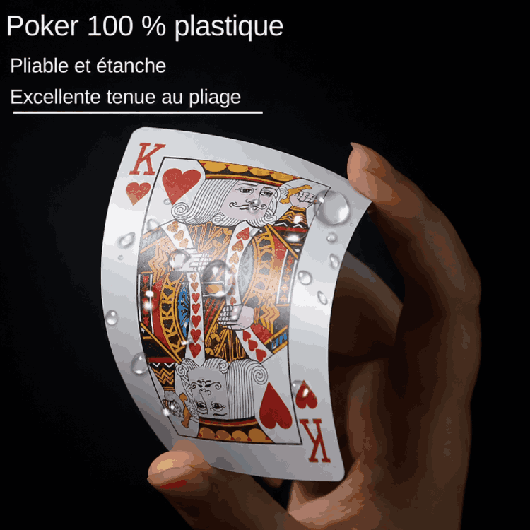 Mazzo di carte da gioco classico impermeabile - Blu