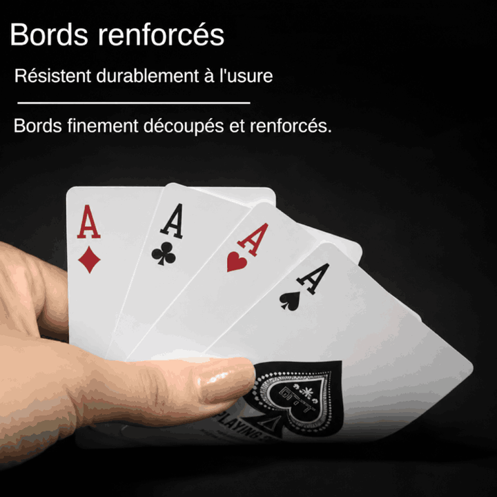 Mazzo di carte da gioco classico impermeabile - Blu