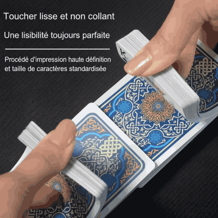 Mazzo di carte da gioco classico impermeabile - Blu
