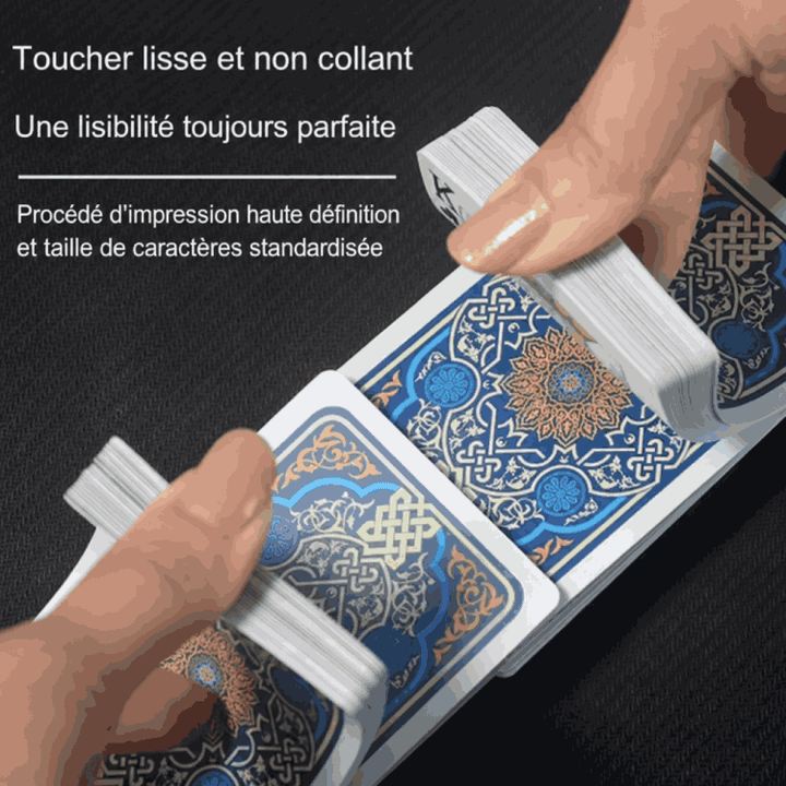 Mazzo di carte da gioco classico impermeabile - Blu