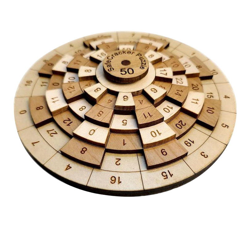 Casse Tête Coffre fort 50 sur fonds blanc