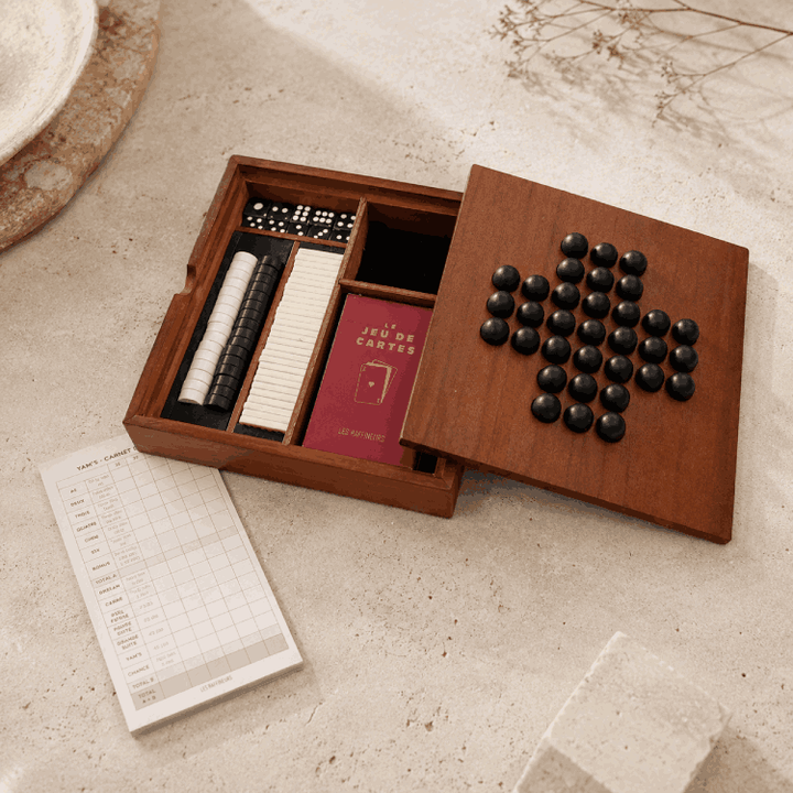 6-in-1-Multispiel-Set aus Holz