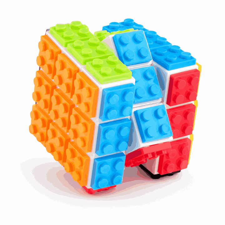 Konstruktionswürfel 3x3 – 2-in-1-Knobelspiel