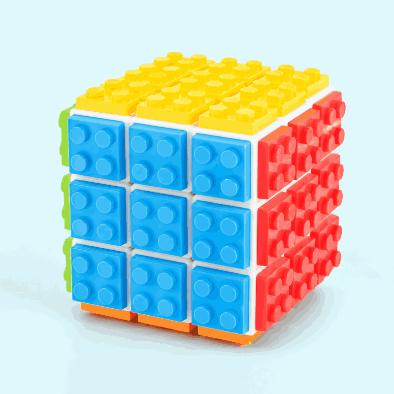 Konstruktionswürfel 3x3 – 2-in-1-Knobelspiel
