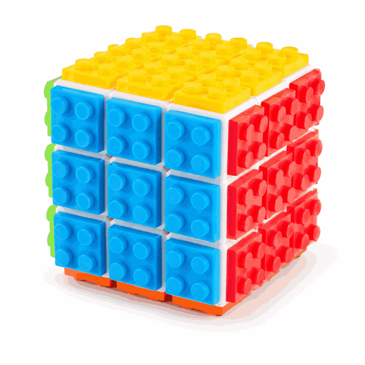 Konstruktionswürfel 3x3 – 2-in-1-Knobelspiel