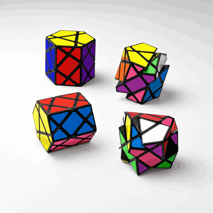 Hexagonalprisma-Würfel 3x3 – Verformbares Knobelspiel