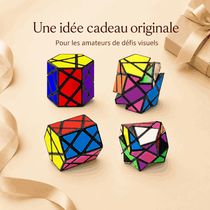 Hexagonalprisma-Würfel 3x3 – Verformbares Knobelspiel