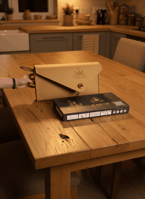 Jeu d'échecs de voyage (pochette feutrine)