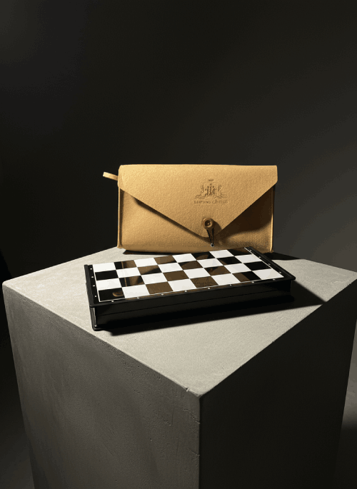 Jeu d'échecs de voyage (pochette feutrine)