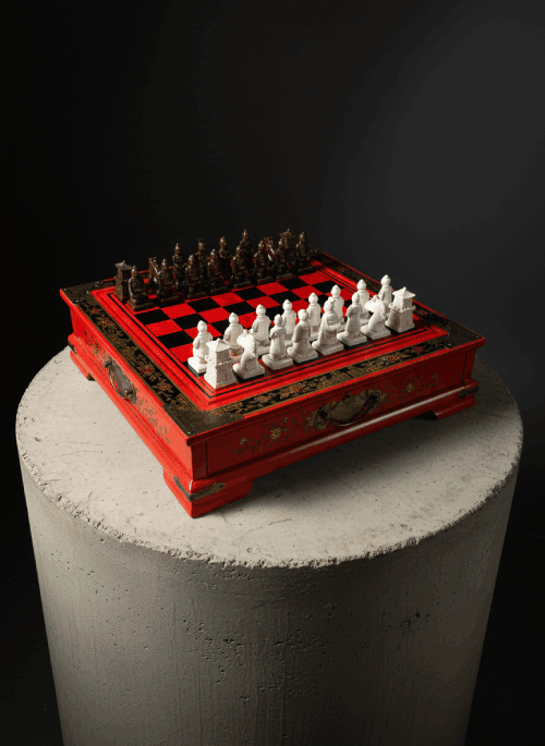 Juego de Ajedrez de Madera Tallada