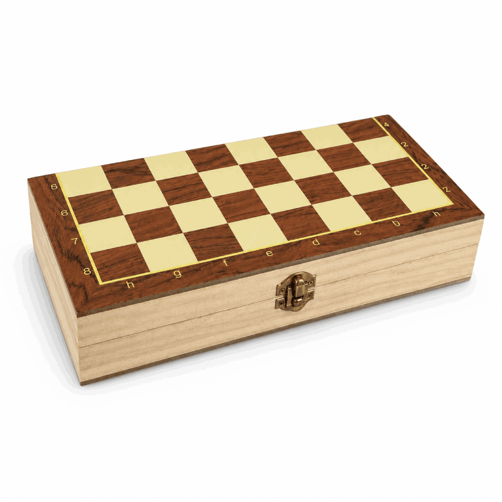 Magnetisches Schachspiel aus Holz