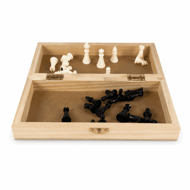 Magnetisches Schachspiel aus Holz