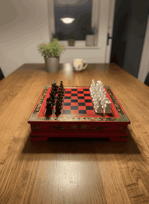 Juego de Ajedrez de Madera Tallada