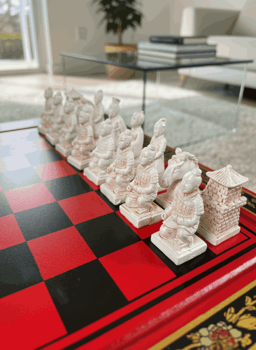 Juego de Ajedrez de Madera Tallada