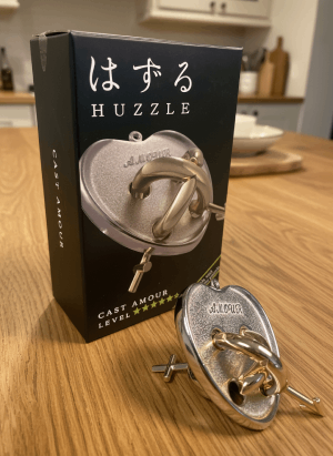 Casse-tête Huzzle en Métal Cœur Amoureux