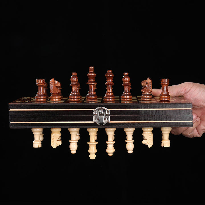 Coffret 3 en 1 : jeu d'échecs, dames et backgammon