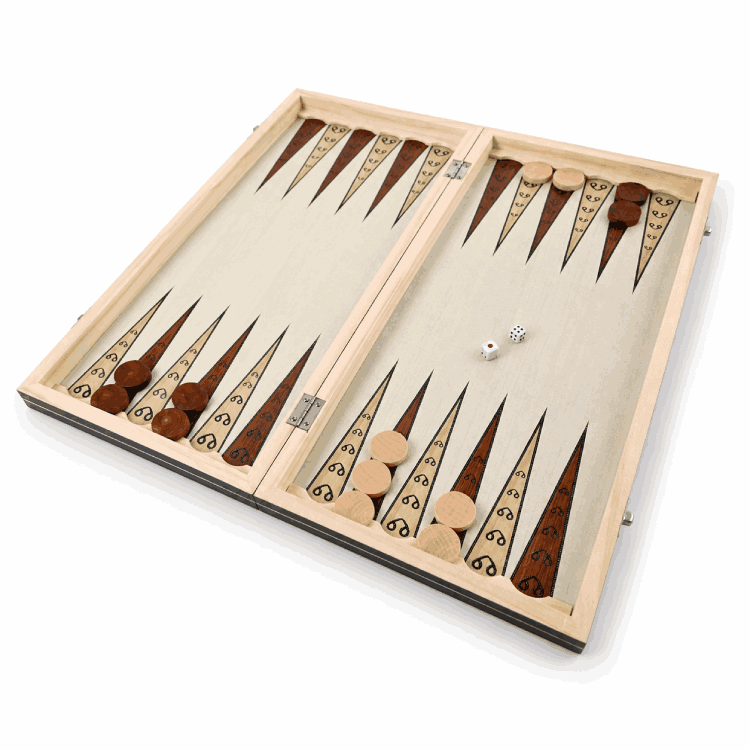 Juego de ajedrez de madera magnético 3 en 1 – Ajedrez, Damas y Backgammon