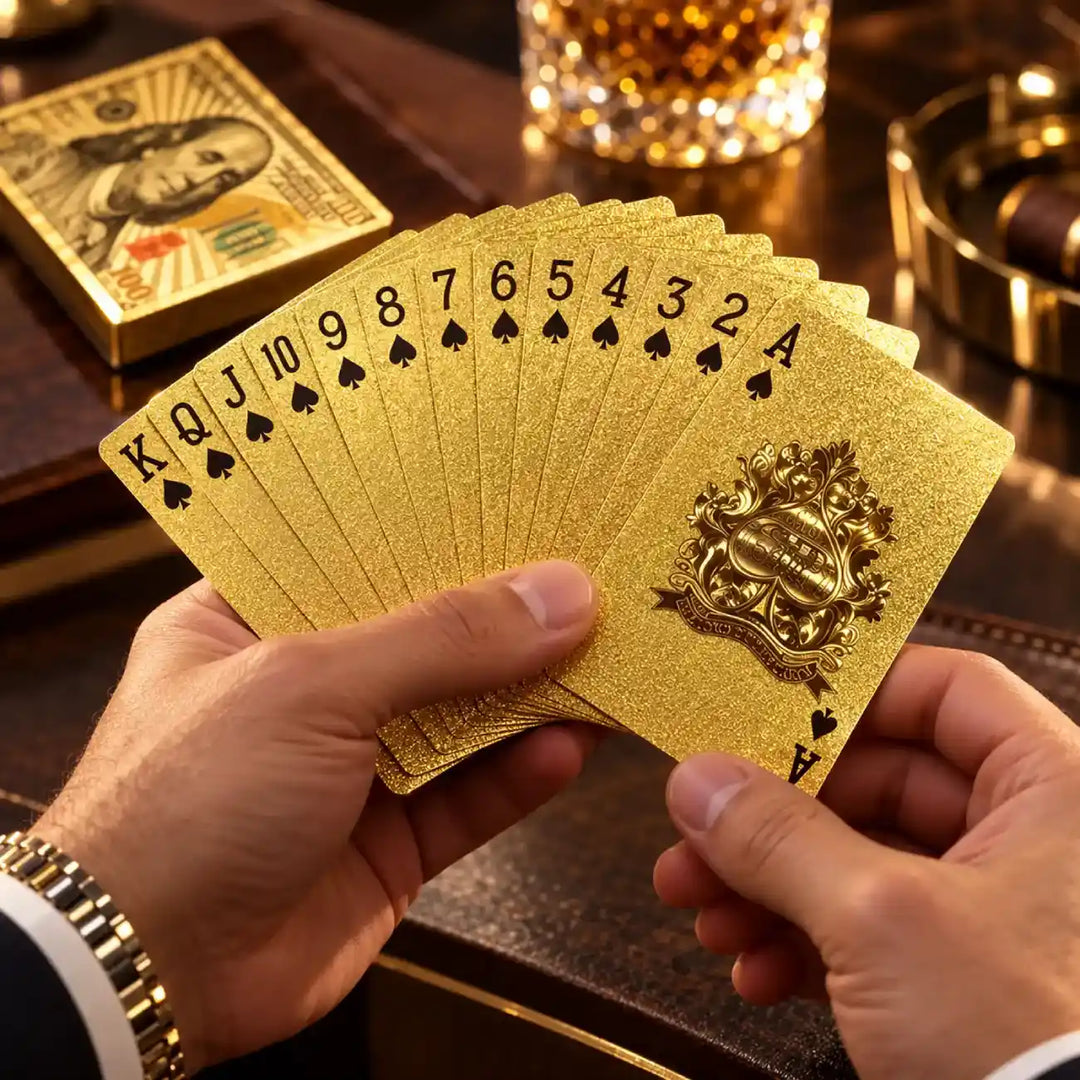 Gioco di Carte Impermeabili Oro
