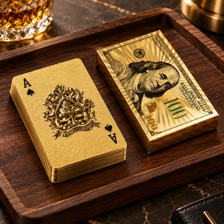 Gioco di Carte Impermeabili Oro
