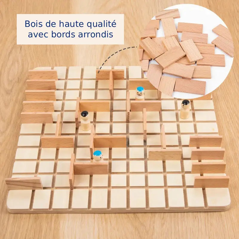 Wettstreit der Wege – Strategiespiel aus Holz (2–4 Spieler)
