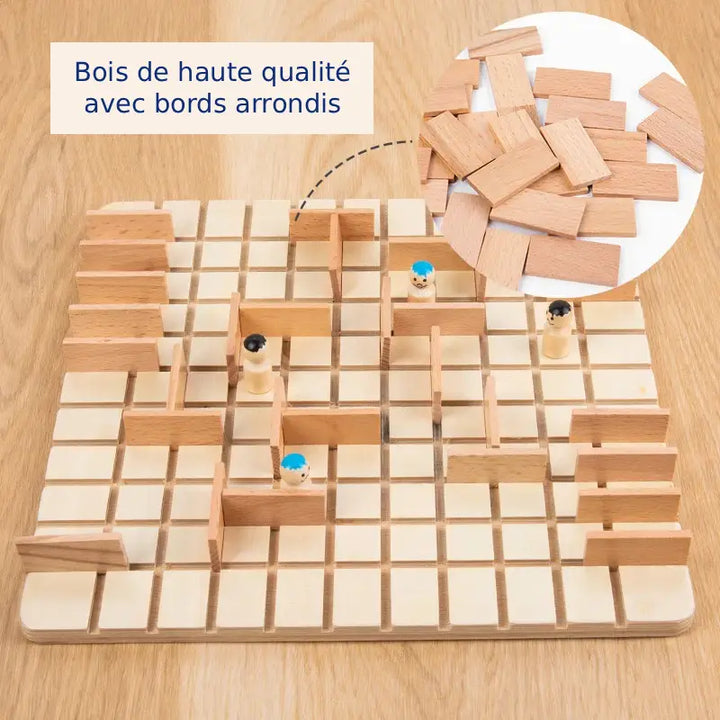 Wettstreit der Wege – Strategiespiel aus Holz (2–4 Spieler)