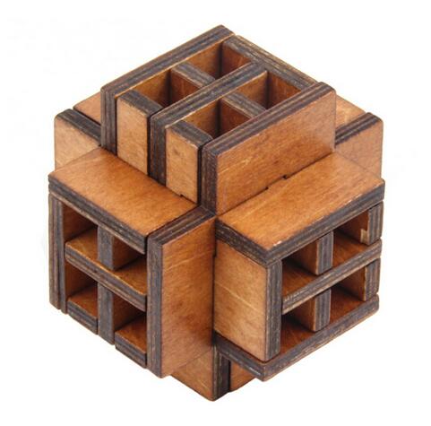 cube carré en bois casse-tête