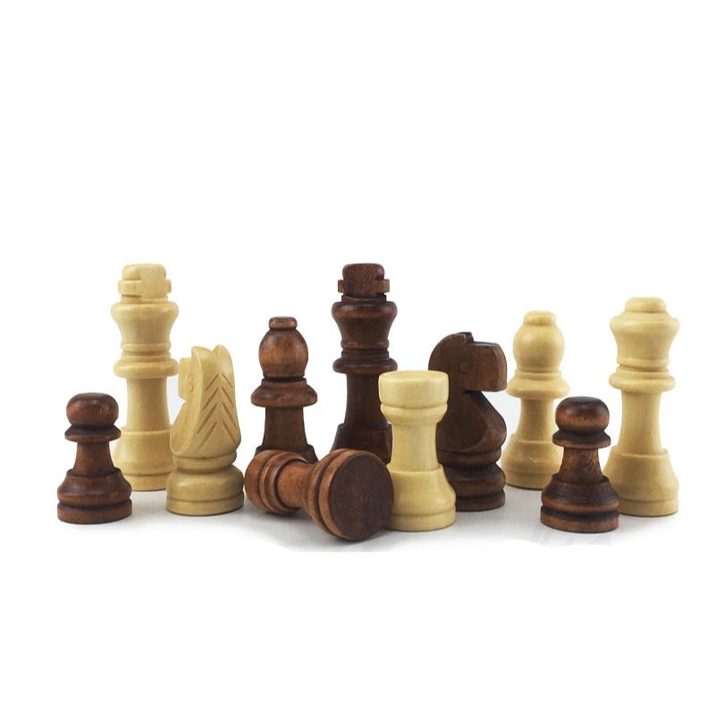 Pièces d'échecs en bois taille 00