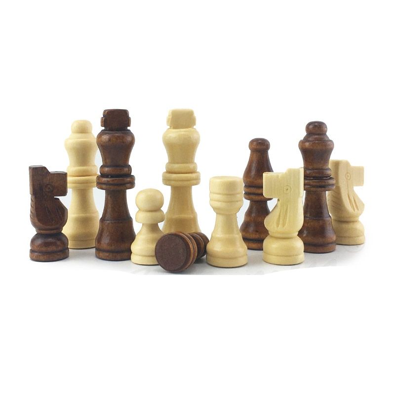 Pièces d'échecs en bois taille 1