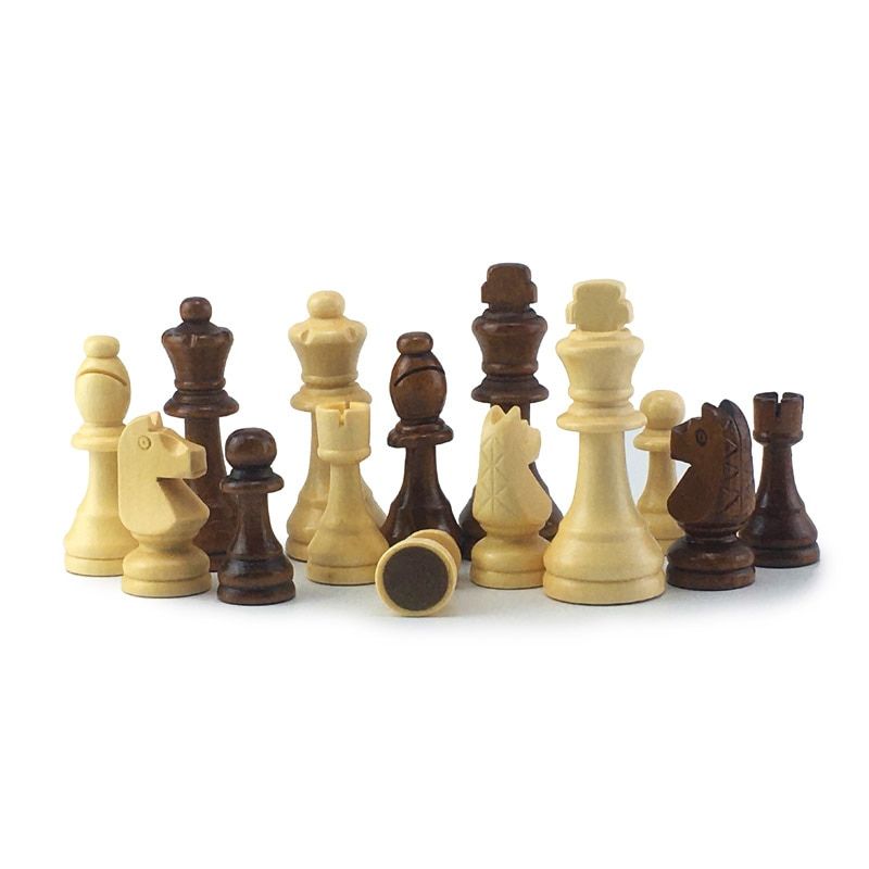 Pièces d'échecs en bois taille 6