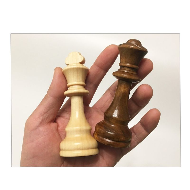 roi et Dames d'échecs en Bois Taille 8