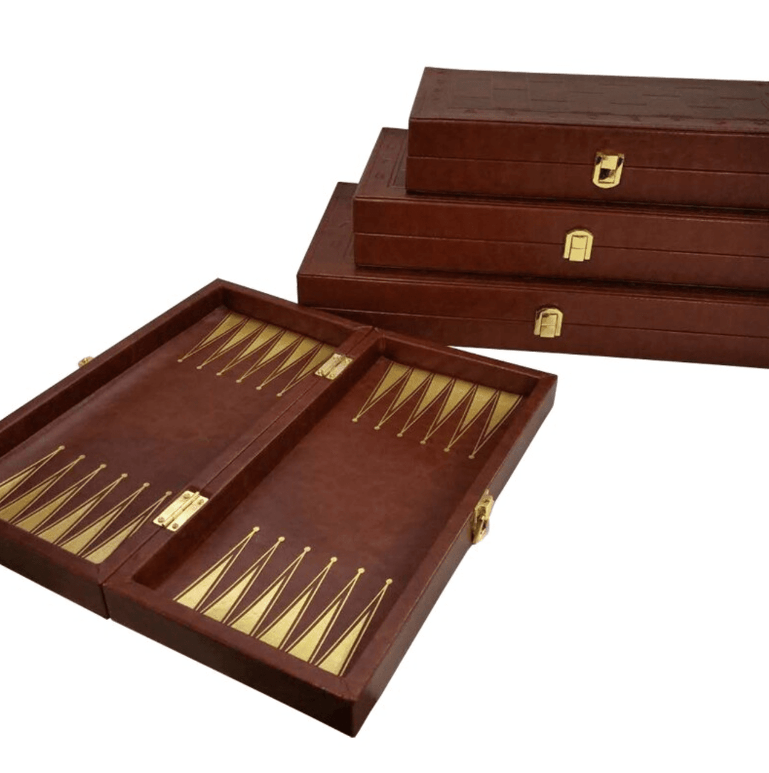 backgammon cuir